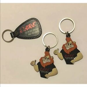 Vintage DARE drug Education Keychains 90s